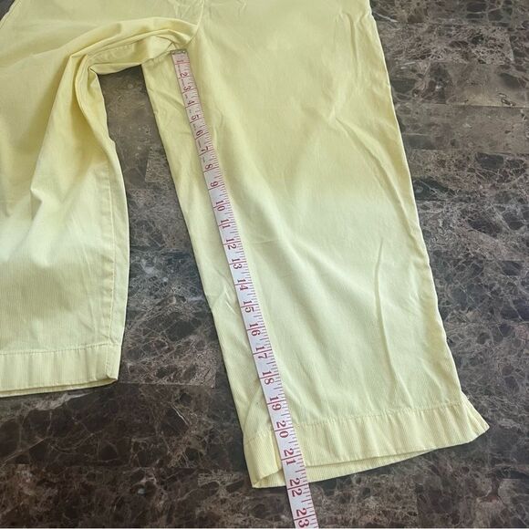 Basic Editions Size 8 Women's Yellow Capri Pants​​​​​ - Picture 4 of 10
